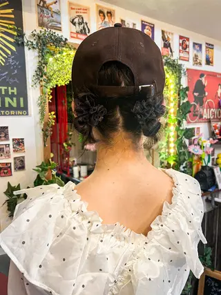 ミディアム カラー ヘアアレンジ カラーパティシエ facce🌼ikoのヘアスタイル