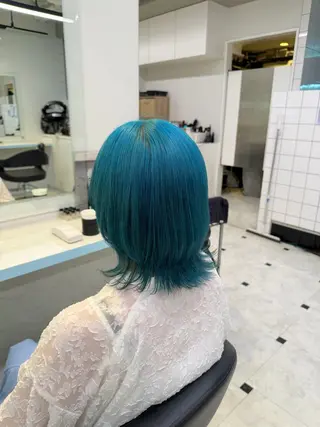 ミディアム カラー ブリーチカラー 🩵MIZUKIのヘアスタイル