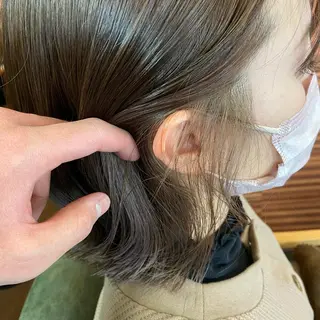 ミディアム カラー 💜推しインナー カラー/菊池柊真💜のヘアスタイル