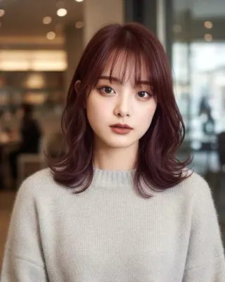 ミディアム うえはら みやのヘアスタイル