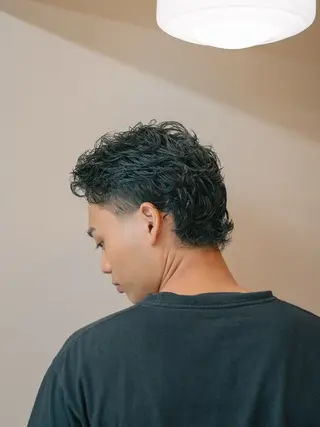ミディアム カラー パーマ メンズ 🔗メンズサロン🔗 Kieのヘアスタイル