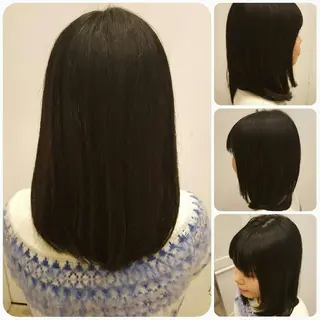 セミロング カラー spa hair ark 富井直美のヘアスタイル