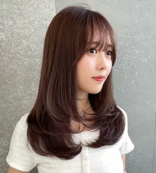 セミロング 🎀透明感カラー shizuka🎀のヘアスタイル