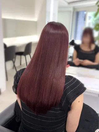 セミロング カラー ブリーチなしダブルカ ラー/経堂/サナ🌱のヘアスタイル