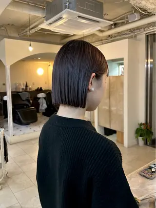 ショート Maho/海外 レイヤー/ハッシュのヘアスタイル