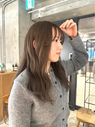 セミロング カラー 中里 凜/無料カット 🎀/自由が丘のヘアスタイル