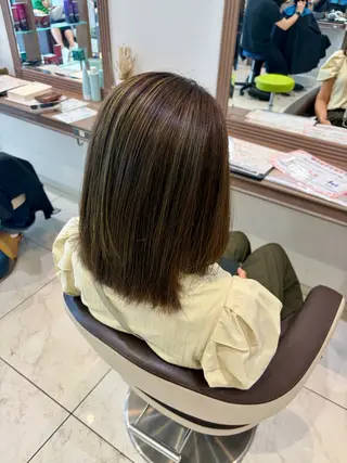 セミロング カラー 🌻✨🍉Ash 新杉田🍉✨🌻山本のヘアスタイル