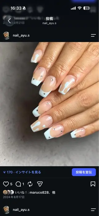 ネイル and.R/ 羽生 あゆみのネイルデザイン
