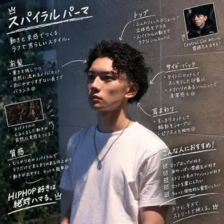 カラー パーマ メンズ キッズ 池田海斗/メンズカラ /ブリーチ特化のヘアスタイル