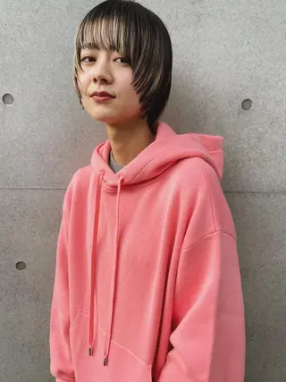 ショート カラー センスをお届けします 大谷将生infpのヘアスタイル