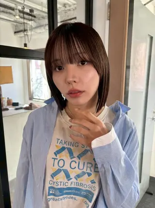ショート カラー パーマ CEINEOUR 三軒茶屋のヘアスタイル