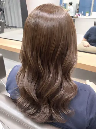 ロング カラー うる艶カラー 顔周りカット♡ikuのヘアスタイル