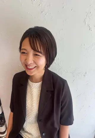 ショート 竹村 恵功代のヘアスタイル