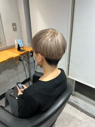 ショート カラー NANAMI🩵 大人可愛い韓国ヘアのヘアスタイル