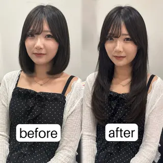 ロング 髪質改善 艶髪矯正 エクステ かいり✂️のヘアスタイル