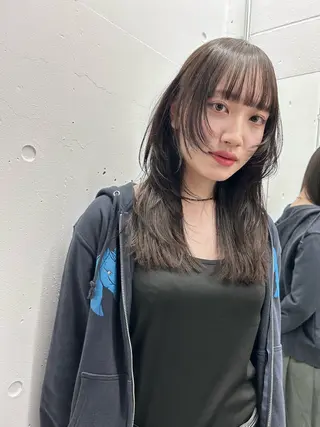 セミロング Pia ツボイ ケイタのヘアスタイル