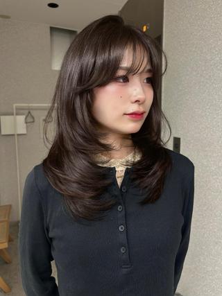 ミディアム 透明感カラー¦ まなみ🎀💞のヘアスタイル