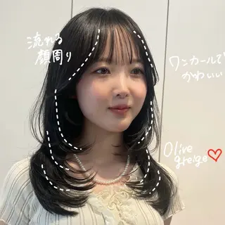 ミディアム レイヤー/ブリーチ ♥️【木坂 桃歌】のヘアスタイル