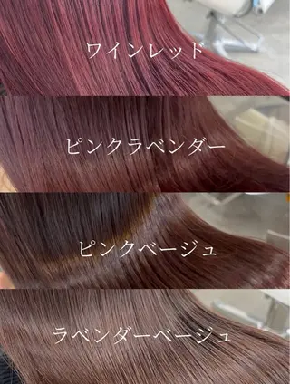 セミロング カラー 似合わせレイヤー/ 透明感カラーのヘアスタイル