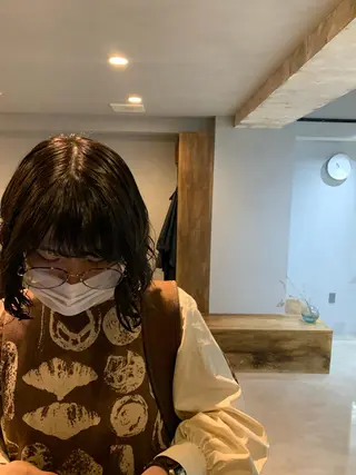 パーマ ボブパーマコテ巻き風 パーマNo1深江秀平のヘアスタイル