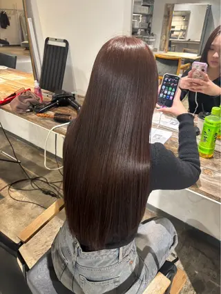 ロング カラー カラーモデル/ 透明感カラーたけるのヘアスタイル