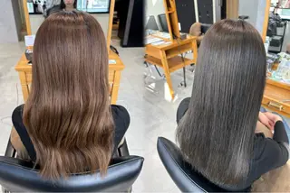 セミロング カラーモデル募集 ✨🤍モモハ🤍✨のヘアスタイル