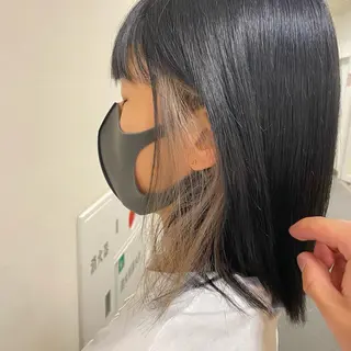 ミディアム カラー ヘアアレンジ 🌿レイヤー/ブリー チ/🌿JINのヘアスタイル