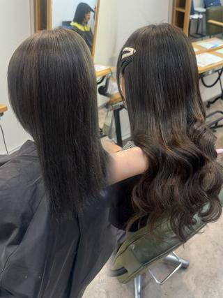 ロング カラー ヘアアレンジ 髪質改善縮毛矯正/ エクステ/ひふみ🌛のヘアスタイル