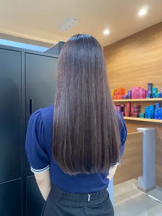 ロング レイヤー/顔周り 透明感カラー🥂のヘアスタイル