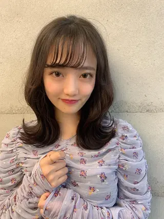 カラー 透明感カラー✂︎ /縮毛矯正/YUKAのヘアスタイル