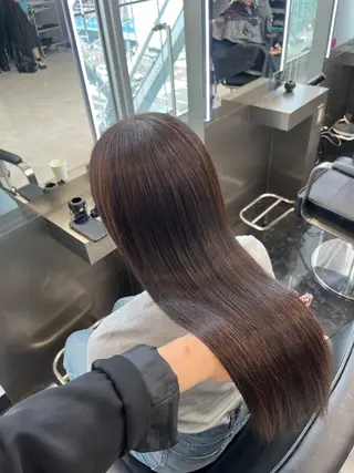 ロング カラー ヘアアレンジ ハイトーン/透明感 髪質改善/rinaのヘアスタイル
