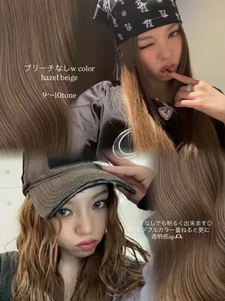 ロング カラー みうる🎀透明感艶髪 🫧レイヤーカットのヘアスタイル