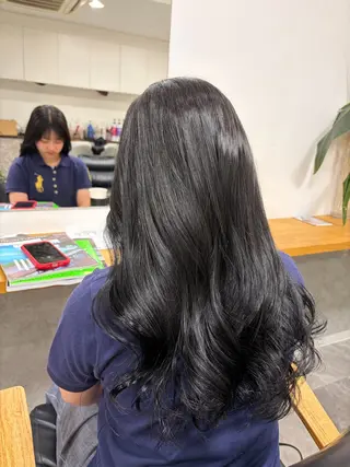 ロング カラー ヘアアレンジ misa🫧ナチュラ ル縮毛矯正/髪質改善のヘアスタイル