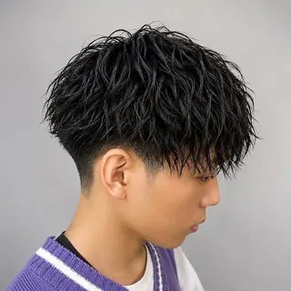 ショート パーマ メンズ 店長⚜️メンズカット パーマ⚜️則次亮哉のヘアスタイル