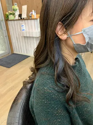 ロング カラー チバ ヒロトのヘアスタイル