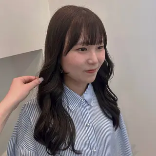 セミロング カラー ニュアンス×抜け感/ おしゃれヘア/meiのヘアスタイル