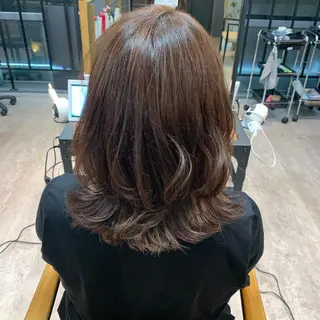 セミロング カラー レイヤースタイル⭐️ 村上のヘアスタイル