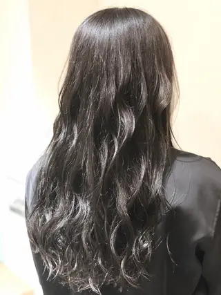 ロング カラー パーマ ヘアアレンジ 【ツヤ髪美容師】 ツダケイスケのヘアスタイル