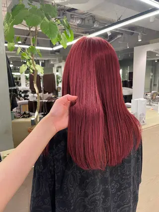 カラー hana🍑 ブリーチなしピンクのヘアスタイル