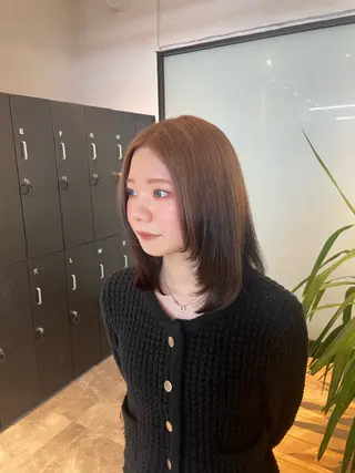 ミディアム 🧋ミルクティーカラ ー🧋特化小林拓登のヘアスタイル