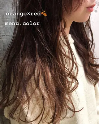ロング カラー Pia ツボイ ケイタのヘアスタイル