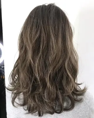セミロング カラー メンズ縮毛矯正 細谷碧海のヘアスタイル