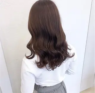 セミロング 梶 久菜乃のヘアスタイル