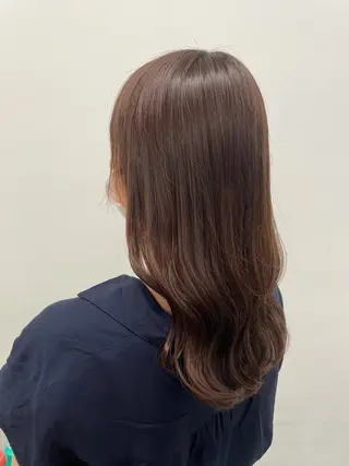 セミロング カラー ヘアアレンジ 縮毛矯正/髪質改善/ ブリーチ毛/木元渓太のヘアスタイル