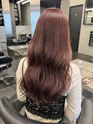 セミロング カラー 透明感カラー🤍/ 韓国ヘア🎀めいのヘアスタイル