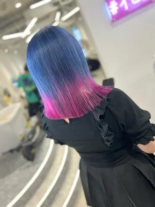 ミディアム カラー ハイトーン特化サロン 💎MOCA💎のヘアスタイル
