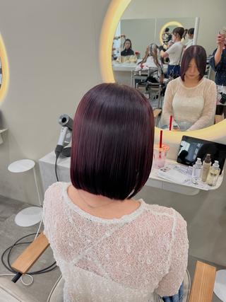 カラー くるみ/透明感カラー 艶髪🤎のヘアスタイル