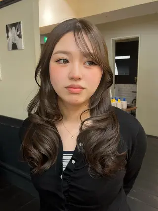 セミロング 6/5まで目黒店 カラー🎀ミカゼのヘアスタイル