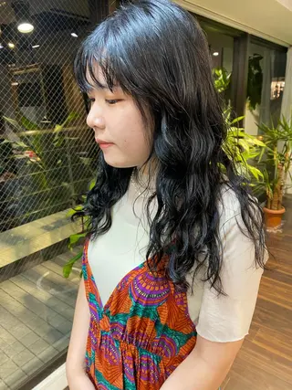 ロング カラー ヘアアレンジ レイヤーカット×髪質 改善🇰🇷シオリのヘアスタイル