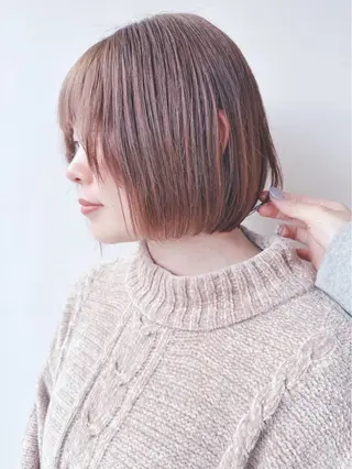 ショート ボブ/ゆるふわ ボブパーマ/とういのヘアスタイル